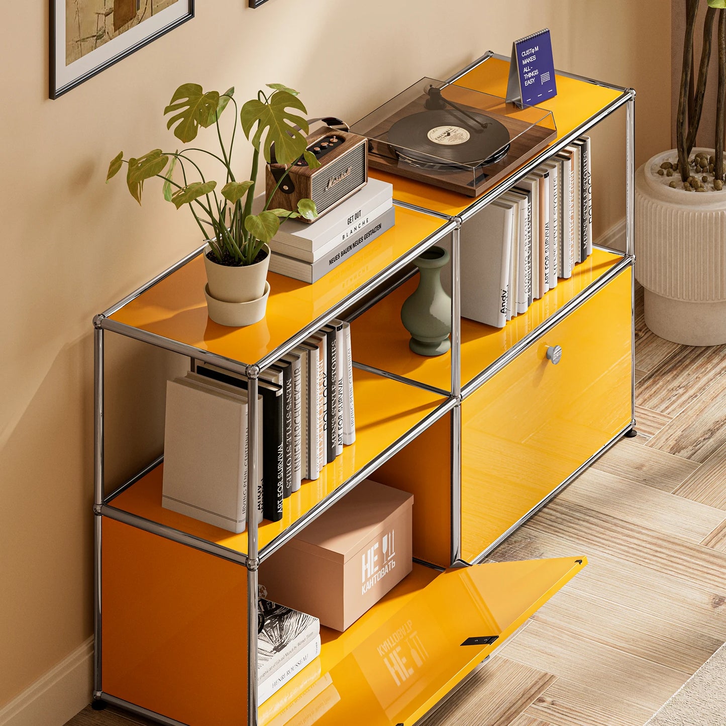 Modern Modular Metal Storage Cabinet