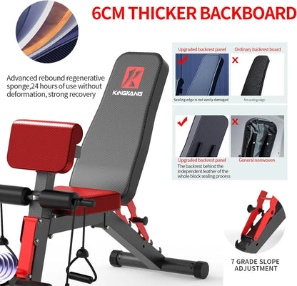 14-in-1 Foldable Dumbbell Bench