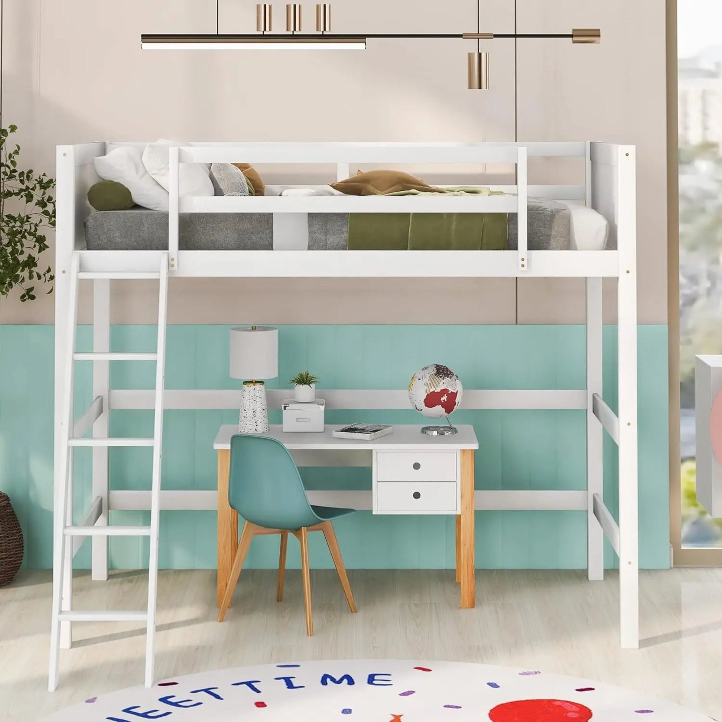Twin Modern Kids Loft Bed