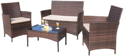 4 Pieces Outdoor Patio Furniture Set