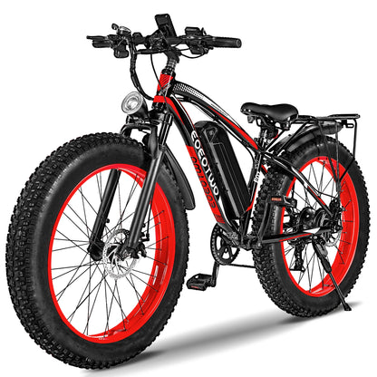 EOEOTWO 1500W Electric Bike 48V  Fat Tire Ebike 34MPH