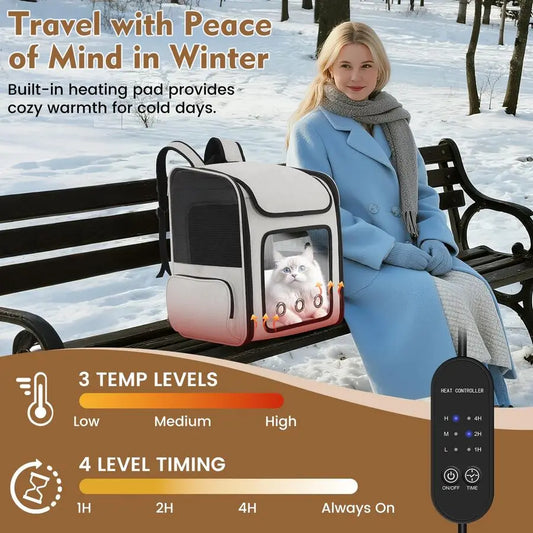 Backpack Carrier with Builtin Cooling Fan/Heating Pad