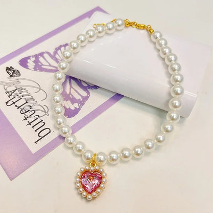 Hot Sale Princess Pearl Pet Collar