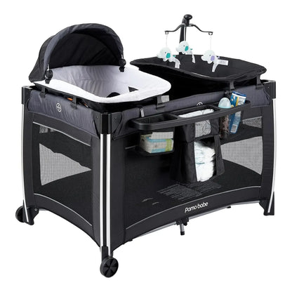 4 in 1 Baby Playards Bassinet & Changing Table