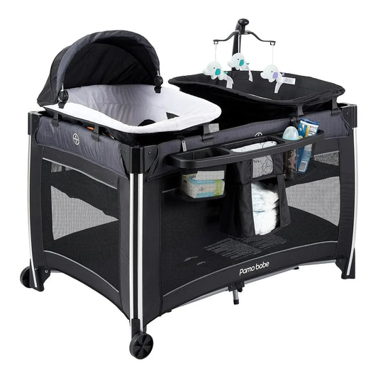 4 in 1 Baby Playards Bassinet & Changing Table