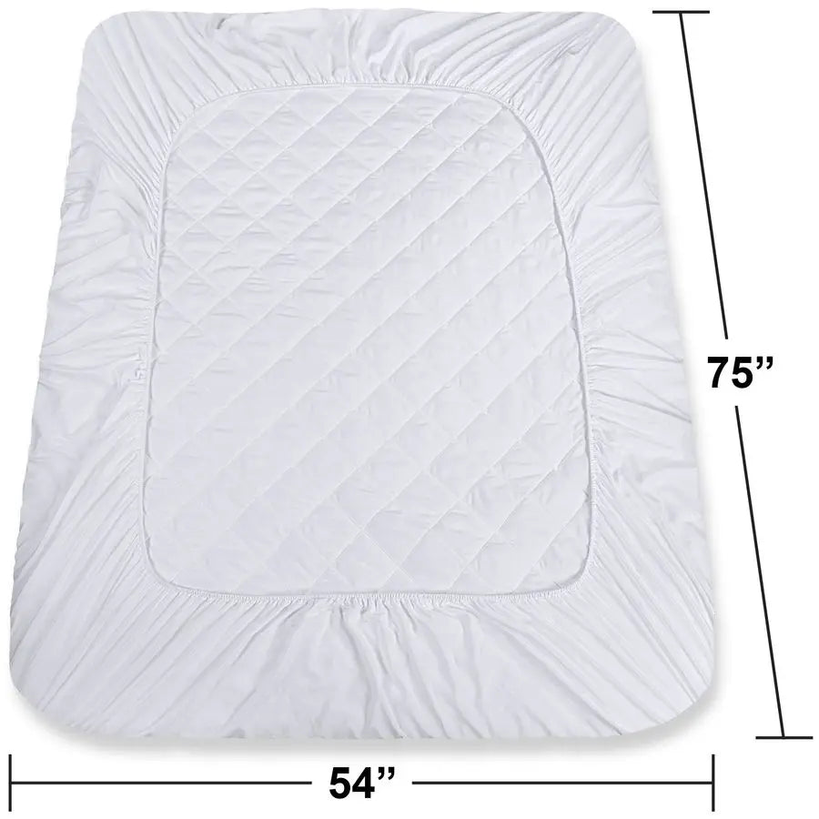 2 Pack Quilted Fitted Mattress Pad, Full Size