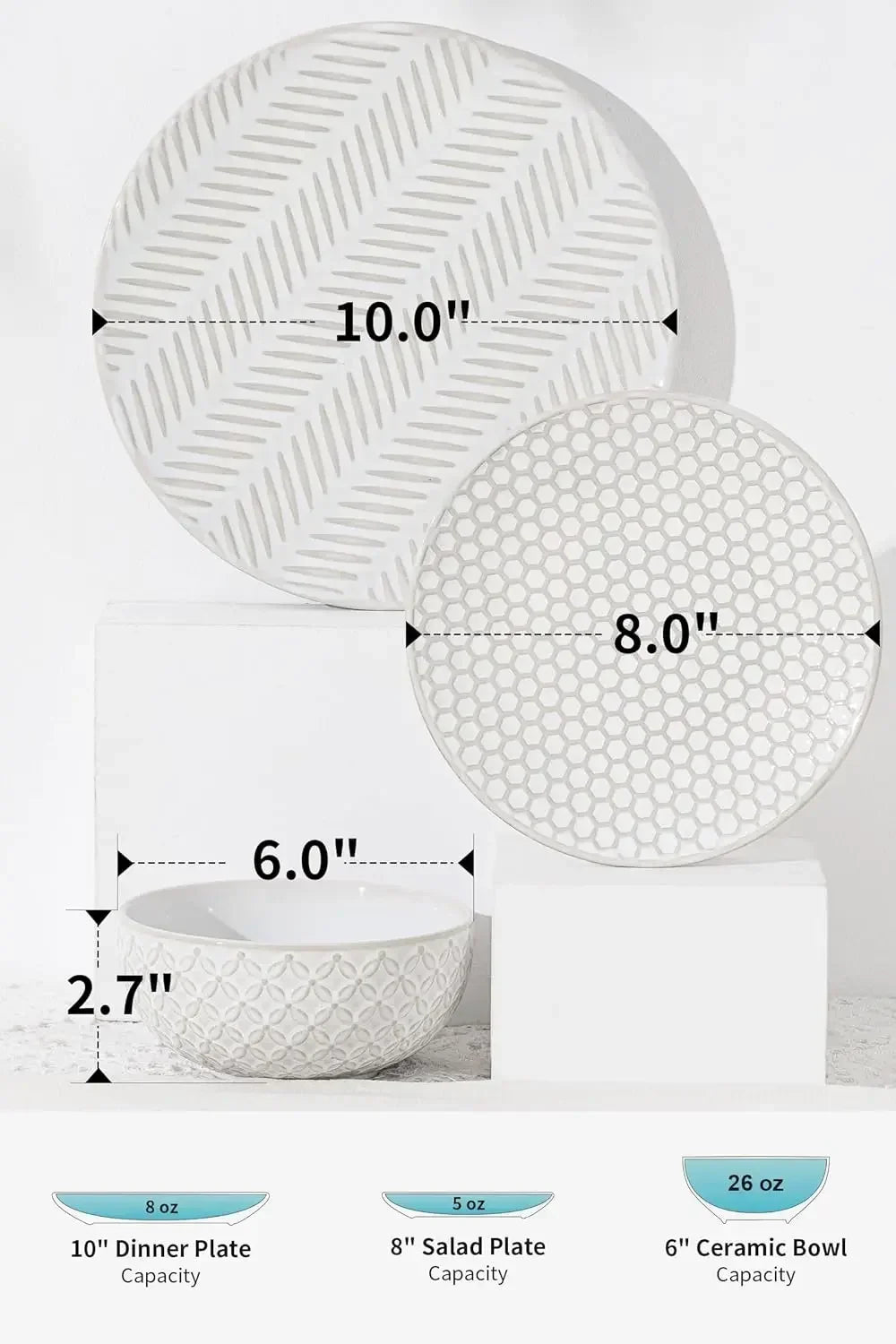 24 Piece Dinnerware Sets for 8