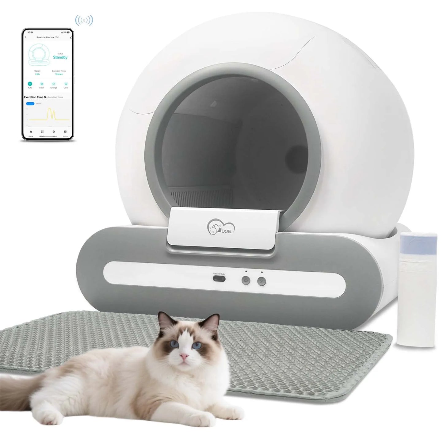 Self-Cleaning Cat Litter Box
