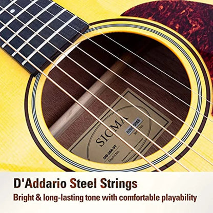 Sigma Acoustic Guitar Solid Spruce Top with Mahogany Back