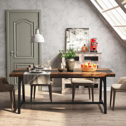 Wood Dining Table For 8 People, 70.87"