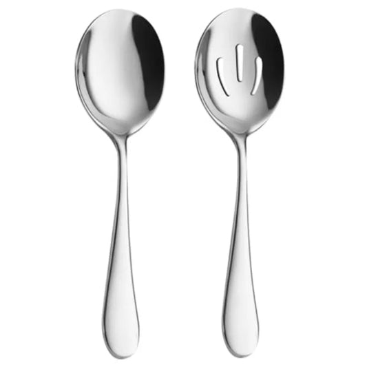 2 Pieces Stainless Steel Flatware Serving Set