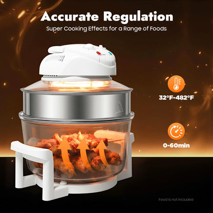 17.96Qt Visual Air Fryer 1200-1400W