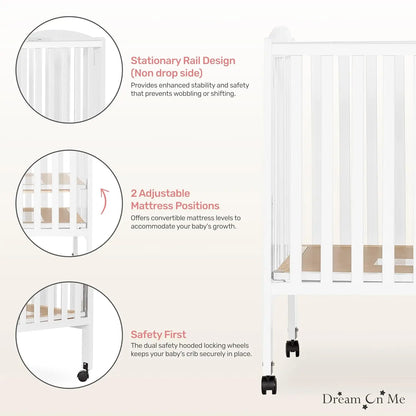 Full-Size Folding Baby Crib