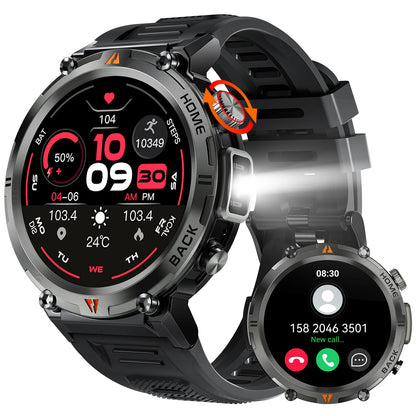 LaNikar KE3 Black Bluetooth Call Smart Watch