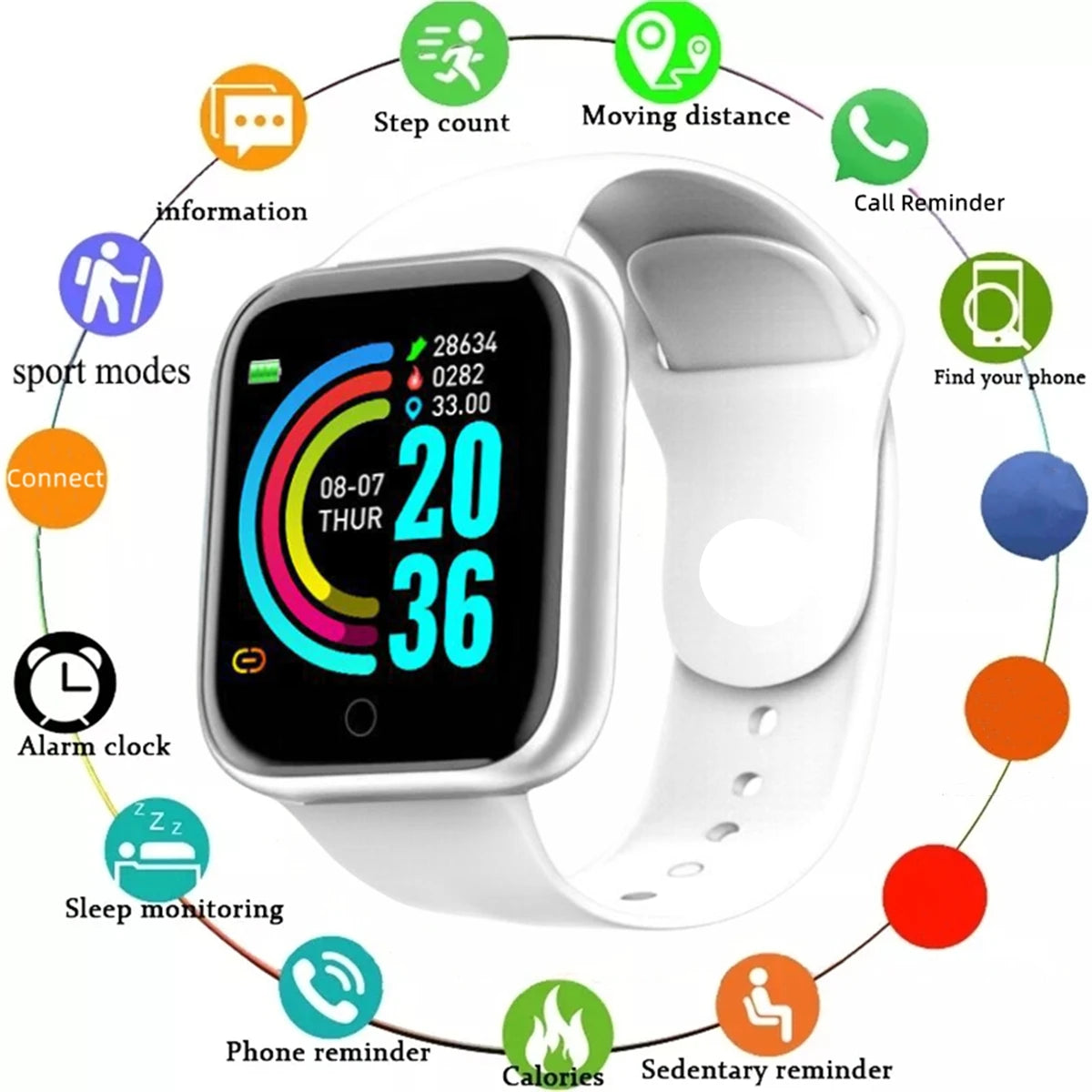 Smartwatch Men Women Wristwatch