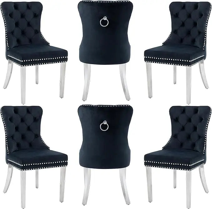 Velvet Dining Chairs Set Of 6