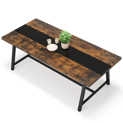 Wood Dining Table For 8 People, 70.87"