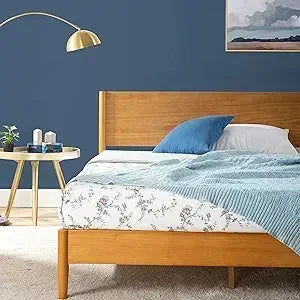 Salesmid-Century Style Wooden Platform Bed
