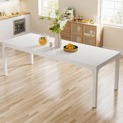 Rustic Wood Dining Table for 6-8 People