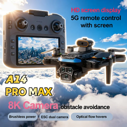 A14 Pro Max 8K Three Camera Obstacle Avoidance Quadcopter