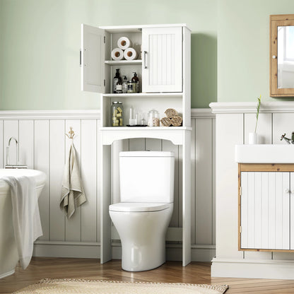 Over The Toilet Storage Cabinet with Double Doors