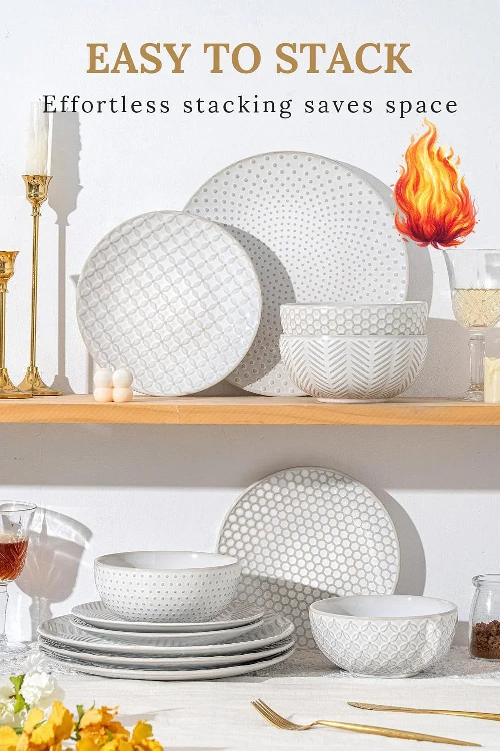 24 Piece Dinnerware Sets for 8