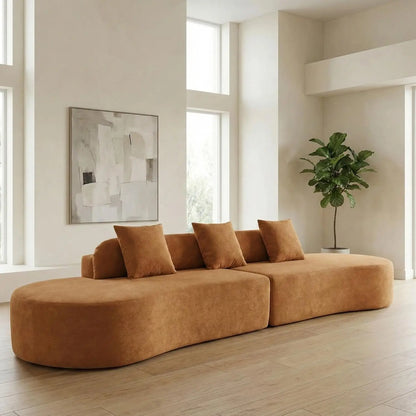 130” Boneless Sectional Couches