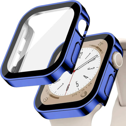 Tempered Glass+Cover For Apple Watch