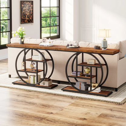 Console Table, 4-Tier Entryway Table