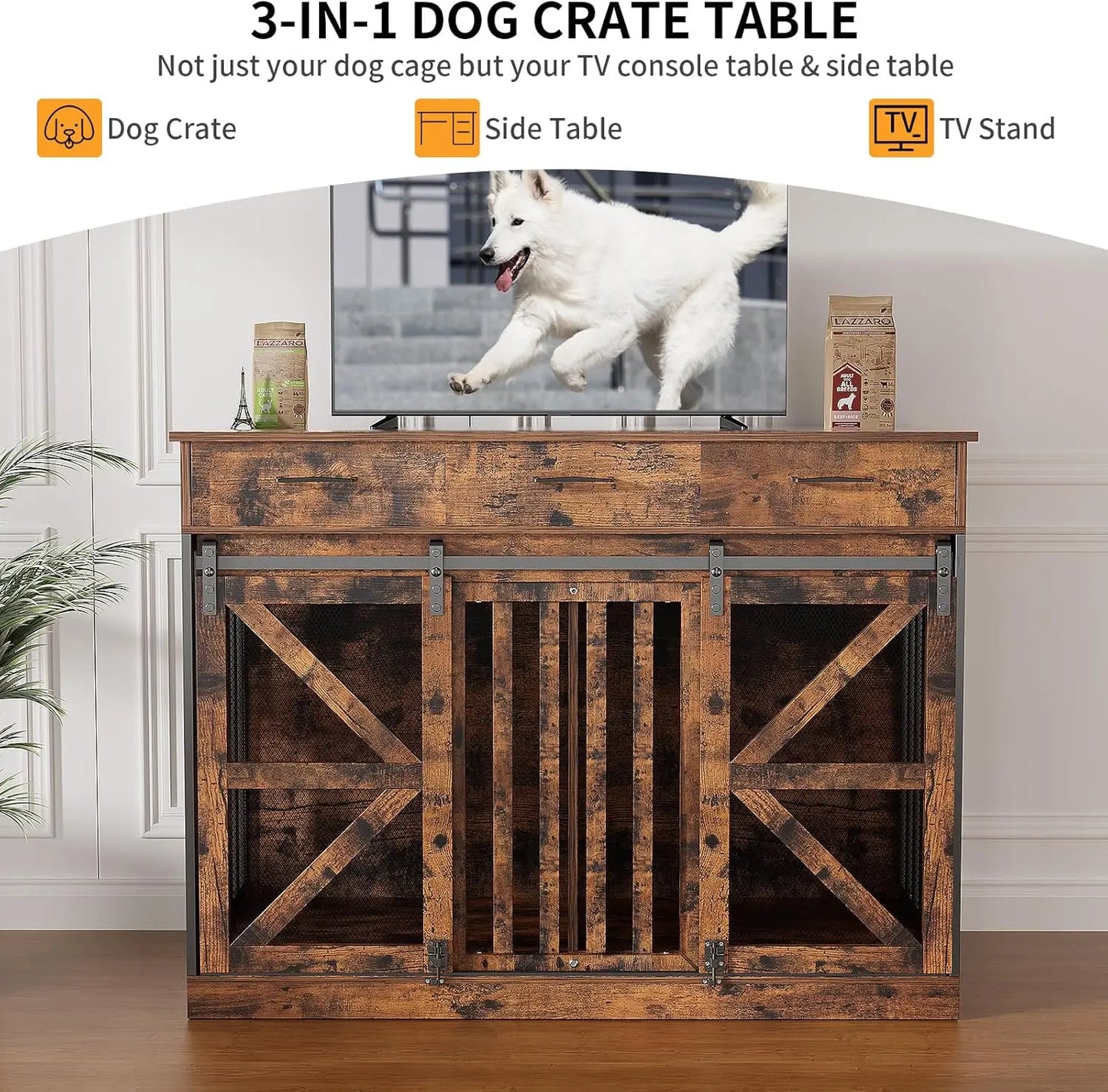 48 Inch Large Dog Crate Furniture
