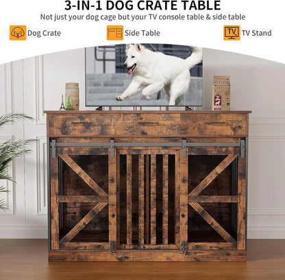 48 Inch Large Dog Crate Furniture