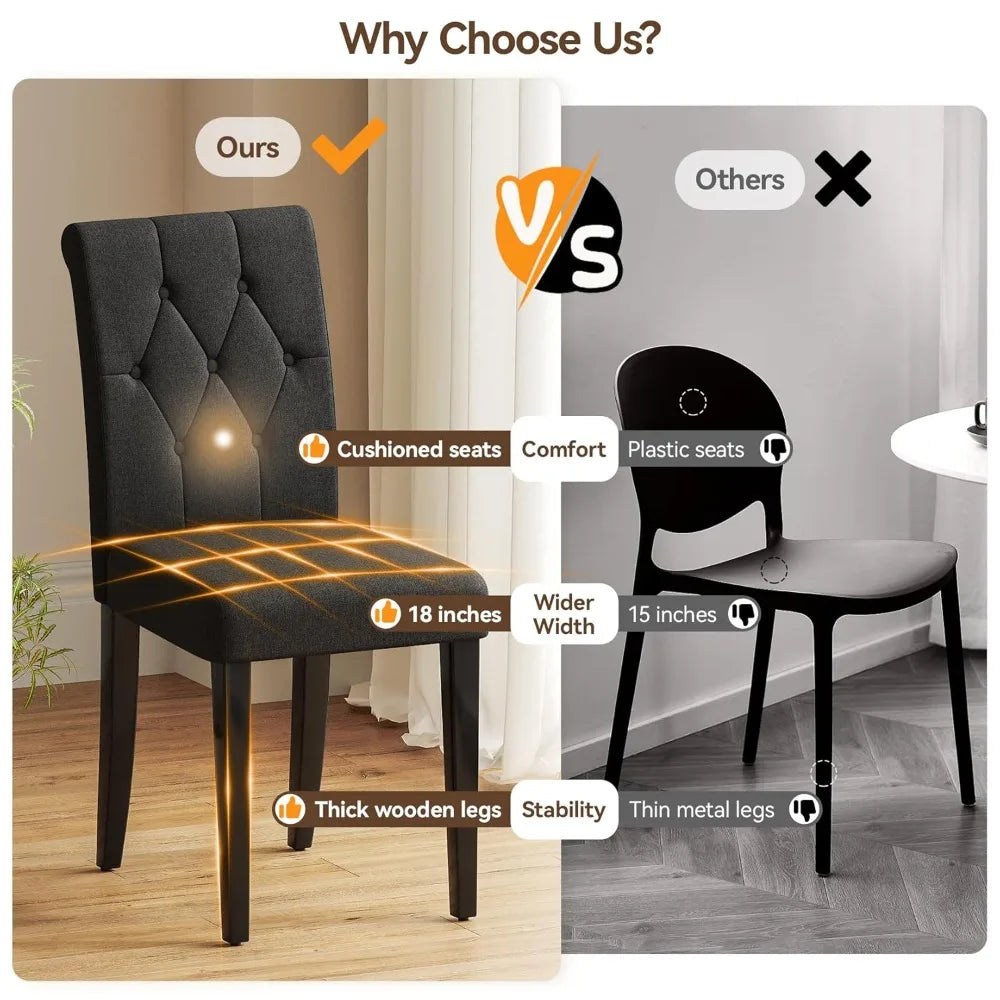 Upholstered Dining Chairs Set Of 4
