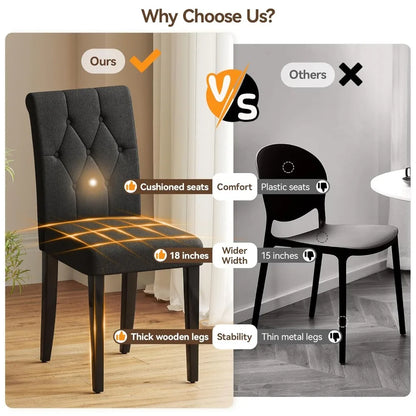 Upholstered Dining Chairs Set Of 4