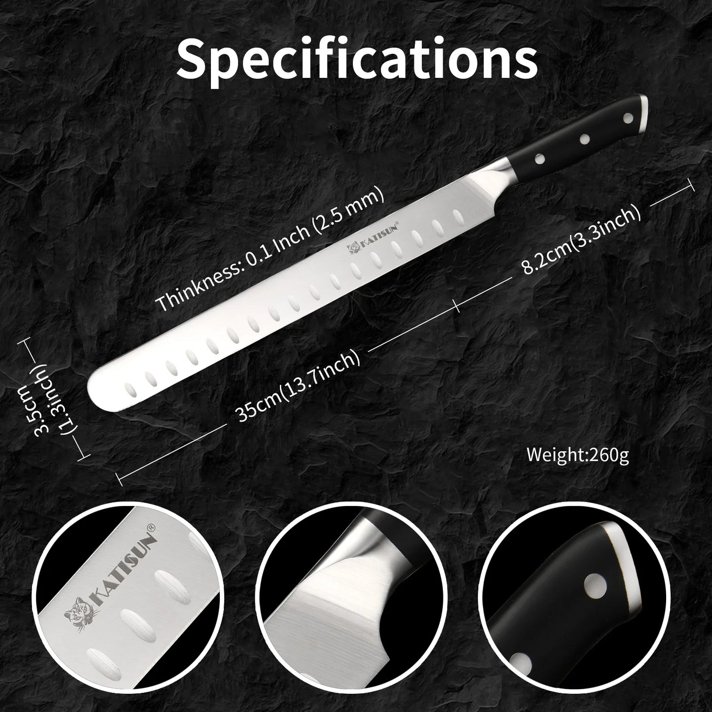 13 Inch Round Tip Ham Slicing Knife