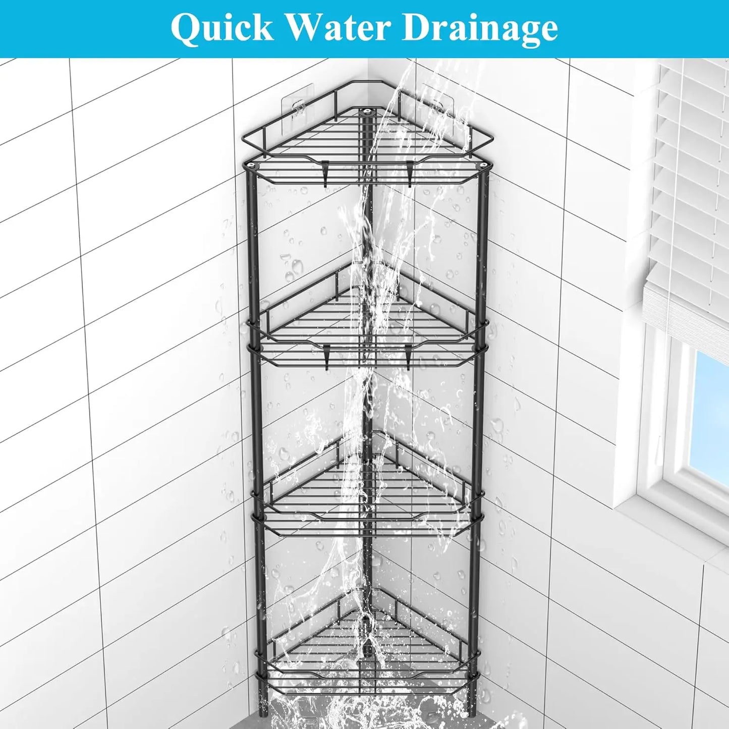 4-Tier Corner Shower Caddy