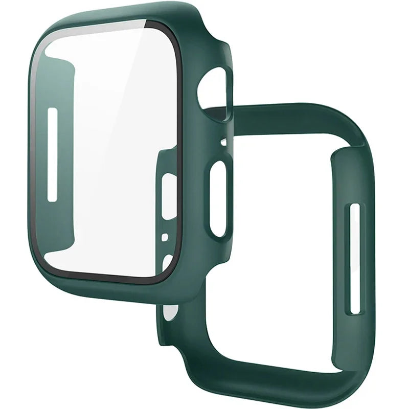 Tempered Glass+Cover For Apple Watch