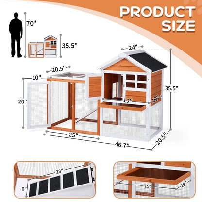 Wooden Rabbit Hutch