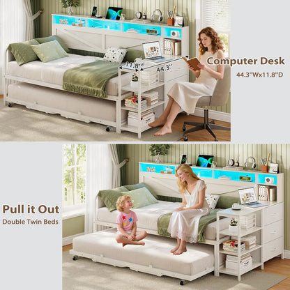 Farmhouse Wooden Day Bed Frame