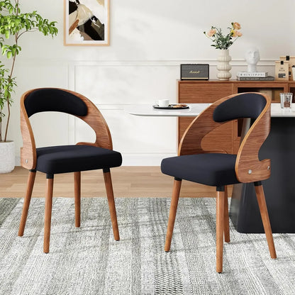 Modern Wood Dining Chairs Set of 4