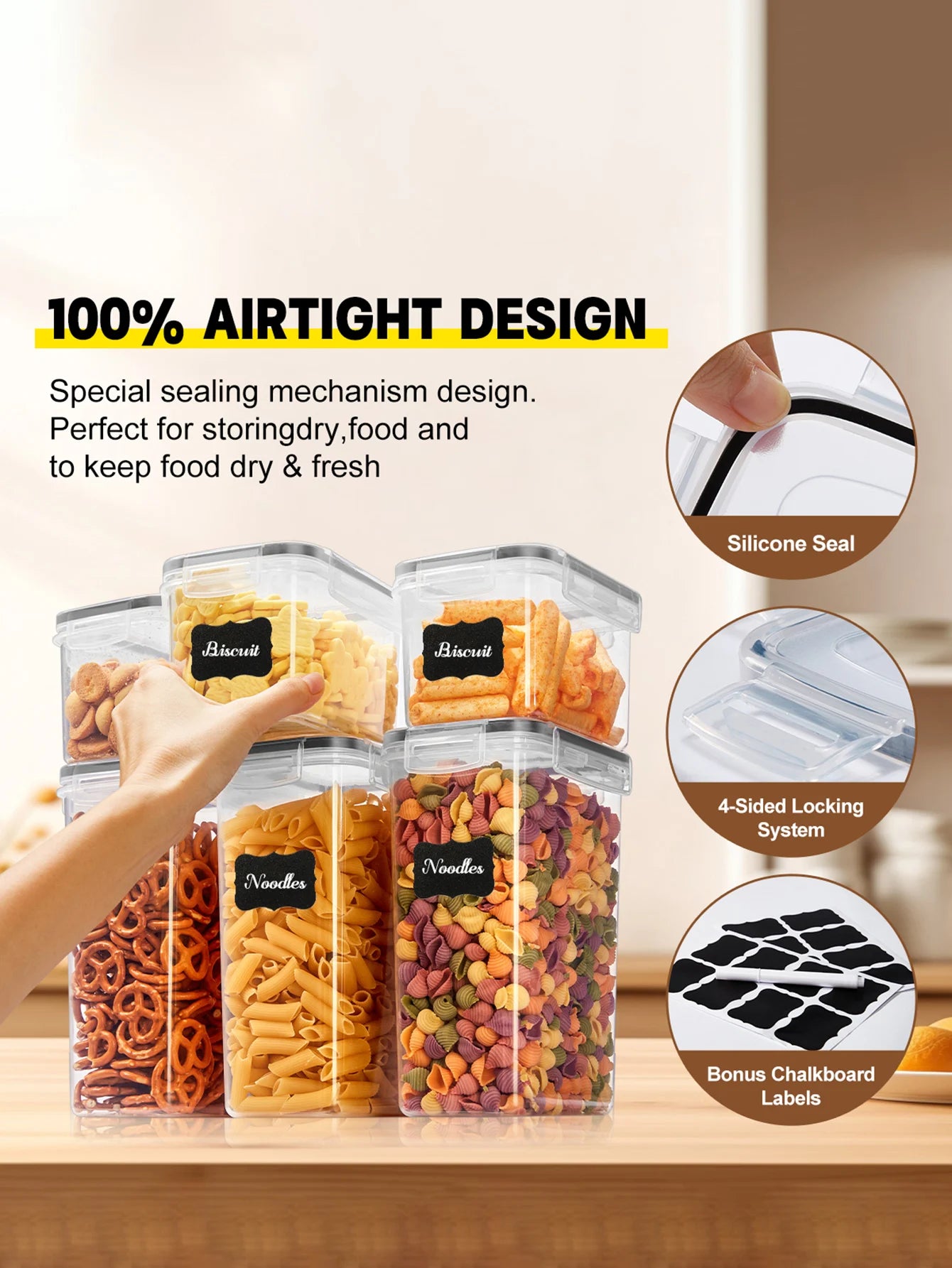24pc Sealed food storage containers With LIDS