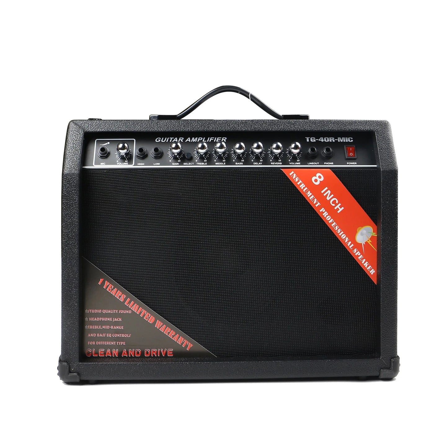 Factory Direct Sales 40w Electric Guitar Amplifier Built-in Distortion Electric Guitar Speaker