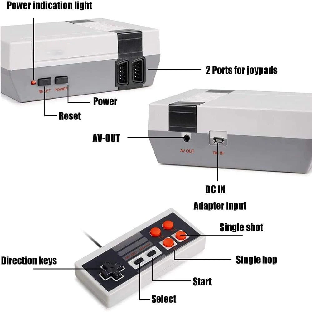 Retro Game Console Classic Video Game System