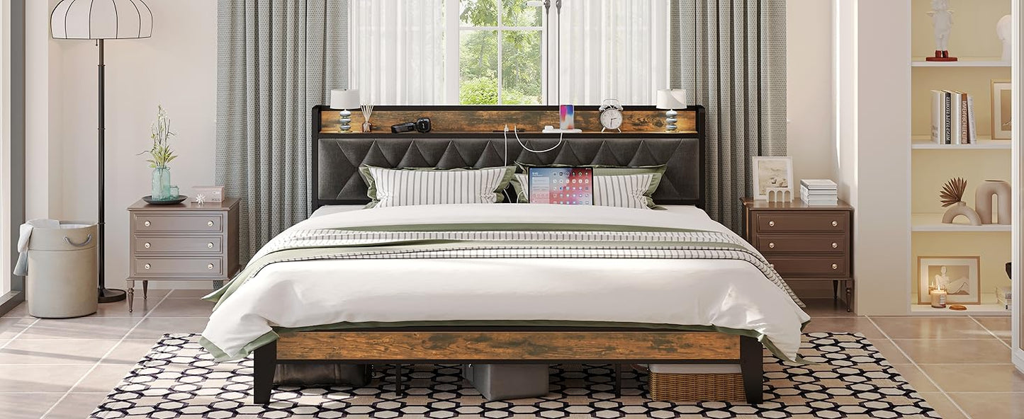 Bed Frames Storage Headboard